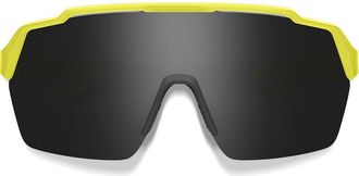 Smith Shift Split MAG 139mm ChromaPop Polarized Shield Sunglasses in Neon Yellow /Chromapop Black at Nordstrom