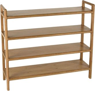 Macabane Estanter&iacute;a de 4 niveles de madera de mindi