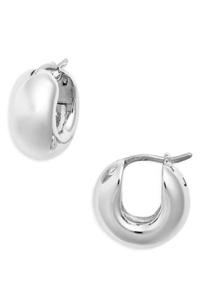 JENNY BIRD Mini Tome Huggie Hoop Earrings in Silver at Nordstrom