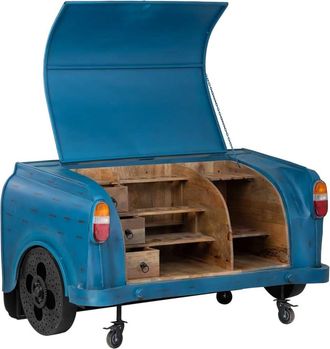 Wanderlust Deco Maletero botellero azul 174x84x92