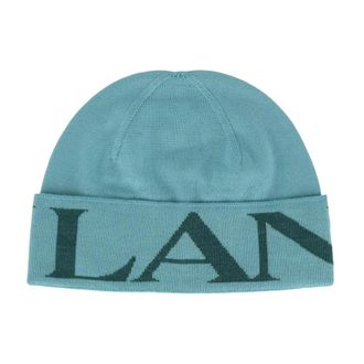 Lanvin Wool Beanie - Dames - Hoeden - Groen - ONE Size - Wol - Accessoires