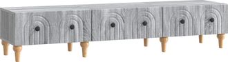 vidaXL Mueble De Tv Con Caj&oacute;n Gris Sonoma 147 X 34,5 X 30 Cm Vidaxl