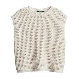 someday Tarisela Knit Top - Dames - Truien - Wit - Maat: L Katoen