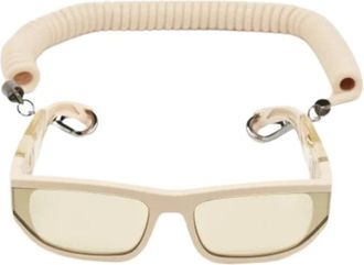 Dolce & Gabbana Pre-owned Accessories, female, Beige, Size: ONE SIZE Pre-owned Rectangle Sunglasses