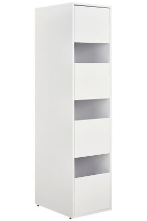 Xora Mehrzweckschrank, Wei&szlig;, Holzwerkstoff, 3 F&auml;cher, 50x210x67.5 cm, erweiterbar, Waschk&uuml;che, Mehrzweckschr&auml;nke