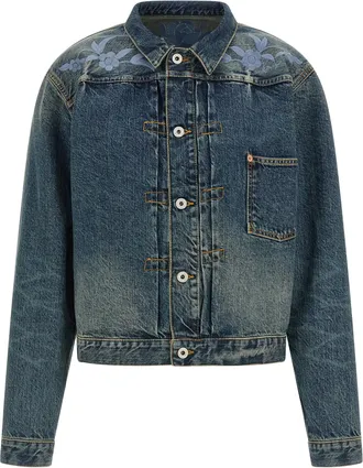 Kenzo Blue Cotton Denim Mens Jacket