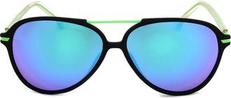 Lee Cooper LC1013 C01 Mens Sunglasses Black Size 57