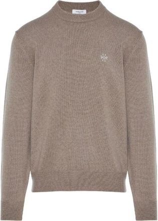 Jacob Cohen Trui met ronde hals - Heren - Ronde hals truien - Beige - L - Wol - Truien & Vesten