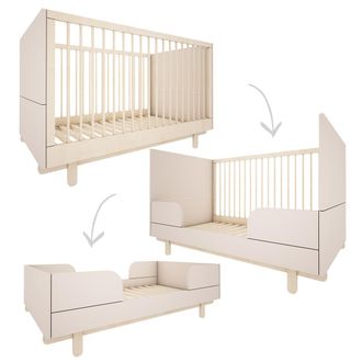 OEM Lit &Eacute;volutif 70x140 Wood Luck Romy - Beige