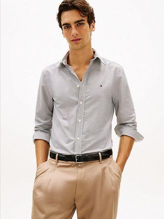 Tommy Hilfiger Performance Regular Fit Anti-Wrinkle Seersucker Shirt