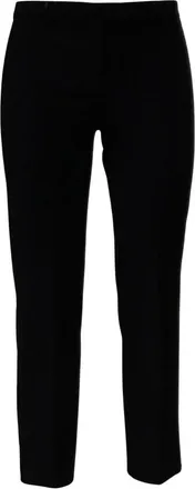 Max Mara Broeken, Dames, Zwart, 2Xs, Katoen, Straight Broeken