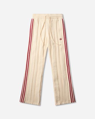 adidas Women s SST Wide Leg Track Pants Warm Vanilla / Team Victory Red
