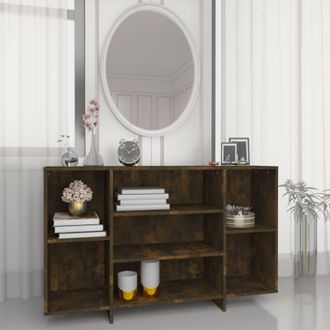 vidaXL Vidaxl - Credenza Rovere Fumo 120x30x75 cm in Truciolato