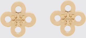Tory Burch Orecchini a lobo Forget Me Not a forma di fiore con logo Double T