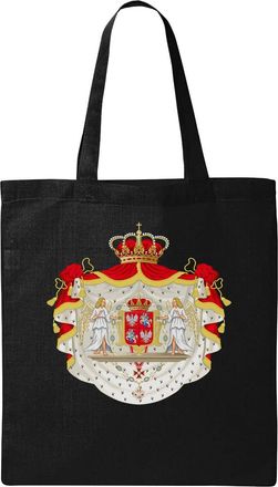 Generic Coat Of Arms Of Polish Lithuanian Commonwealth Natural Ecological Cotton Tote Bag Black