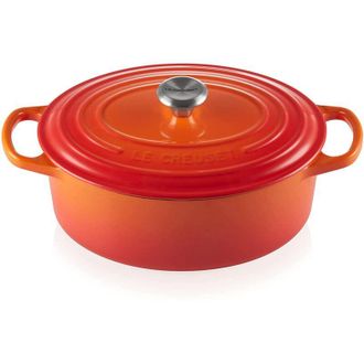 LE CREUSET Signature Br&auml;ter Oval 27 Cm Ofenrot