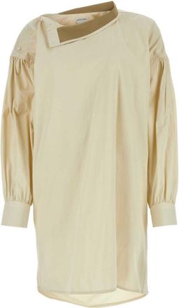 Bottega Veneta Sand cotton blend shirt dress