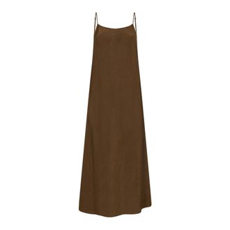 Uma Wang Anaya Dress - Dames - Casual kleedjes - Geel - S - Kleedjes