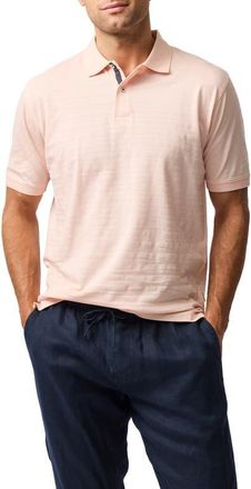 Rodd & Gunn Evans Bay Stripe Cotton Piqué Polo in Coral at Nordstrom, Size Xx-Large