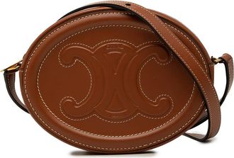 Celine Pre-owned Celine Small Calfskin Cuir Triomphe Oval Crossbody Ladies 4C7FMAP7SO8KKZ8H