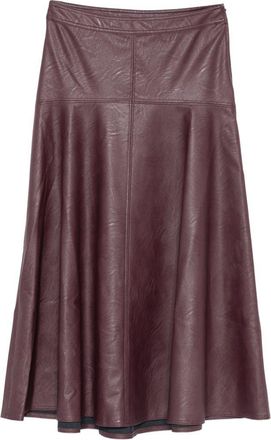 Forte_Forte Eco lederen midi-rok