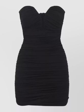 Elisabetta Franchi draped strapless sweetheart-neckline mini dress