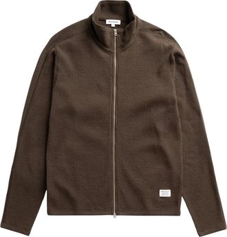 Norse Projects Teno Ritssluiting Vest - Heren - Vesten - Bruin - S - Katoen - Truien & Vesten