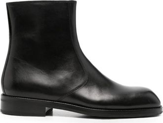 Christophe Lemaire Leather Ankle Boots