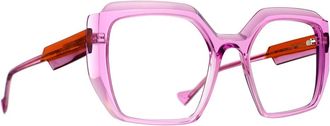 Caroline Abram Peggy Geometric Frame - unisex - Brillen - Roze - 51 MM - Accessoires