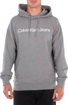 Calvin Klein Logo Print Cotton Hoodie, Size Small