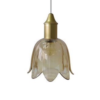 Tosel Suspensi&oacute;n vidrio ambre D15,5 cm