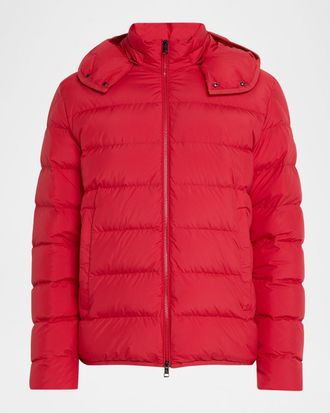 Moncler Men & apos;s Montbrocq Hooded Short Down Puffer Jacket