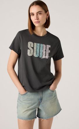 Levi's Camiseta Graphic Favorite - Mujer - XS - Negro / Pirate Black