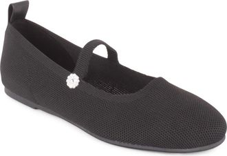 Elie Tahari Cairo Mary Jane Flat in Black at Nordstrom, Size 5.5