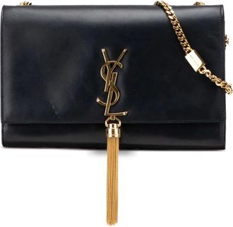 Saint Laurent 2013 Medium Smooth Calfskin Classic Monogram Kate Tassel crossbody bag - Black