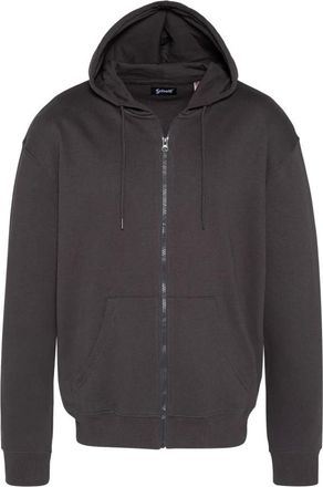 Schott NYC Schott Nyc, Hoodies & sweatvesten, Heren, Grijs, M, Katoen, Sweatshirt uni zipp&eacute; &agrave; capuche
