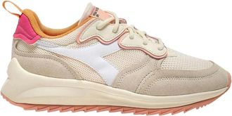 Diadora Sportieve Suede Mesh Sneaker in Roze - Dames - Sneakers - Roze - 40 EU - Su&egrave;de - Schoenen