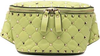 Valentino Garavani 2000-2017 Nappa Rockstud Spike belt bag - Groen