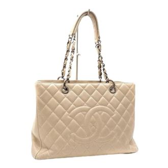 Chanel Pre-owned Tote Bags, female, Beige, Size: ONE SIZE Pre-owned Matelasse Tote Bag
