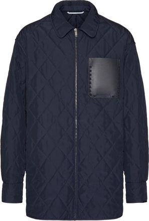Valentino Garavani Stijlvolle Jas met Uniek Design - Heren - Winterjassen - Blauw - S - Jassen
