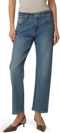 Kut from the Kloth Kit High Waist Ankle Baggy Straight Leg Jeans in Discuss at Nordstrom, Size 14