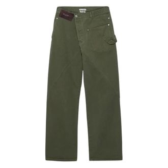 J.W.Anderson Straight Jeans, male, Green, Size: W34 Twisted Workwear Jeans