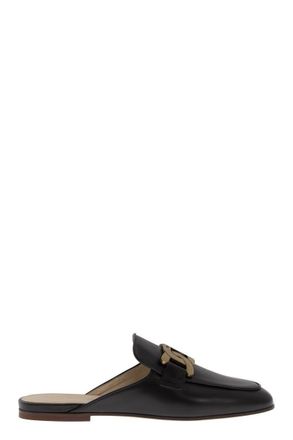 【TOD'S】LEATHER MULES Woman BLACK Mules in Leather XXW79A0EX40NF542B999 | Tods
