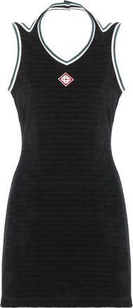 Casablanca Kleedjes, Dames, Zwart, S, Katoen, Zwarte Mouwloze Katoenen Jurk