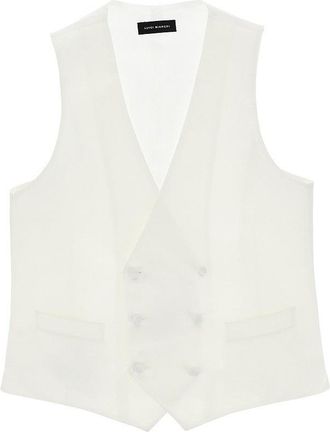 Lubiam Double-breasted satin vest Man 50