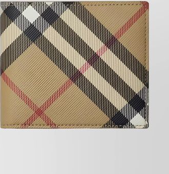 Burberry folded wallet check pattern