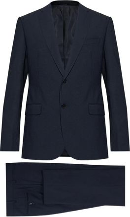 Emporio Armani Completo monopetto in lana - Blu