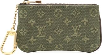 Louis Vuitton Green Tst Khaki Canvas Coin Purse/Coin Case (Pre-Owned)