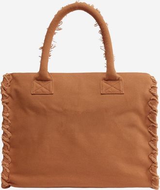 Pinko Womens Shopper Bag Cotton Brown Handbags Hand
