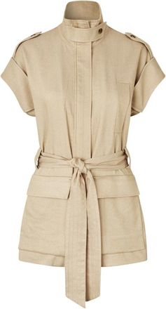 Masai Chaleco con Mangas de Pu&ntilde;o - Jackets - Mujer - Beige - XL